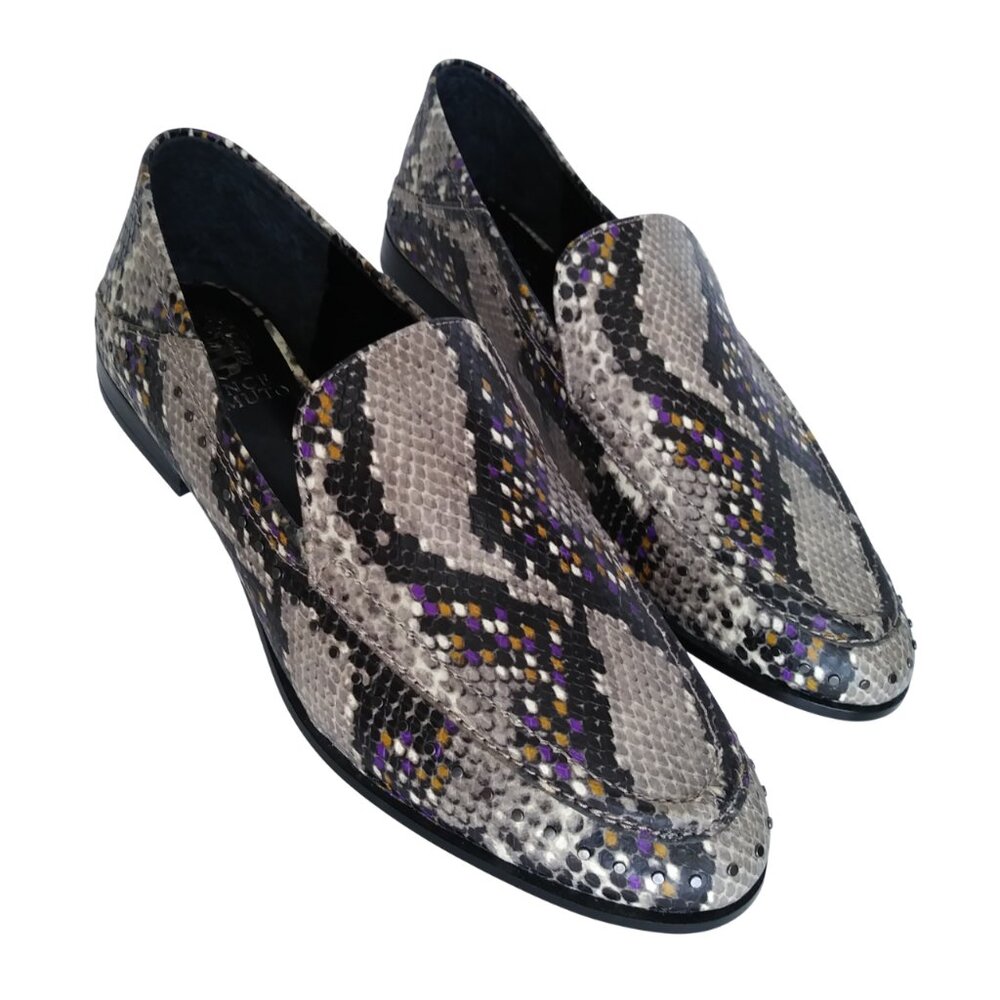 Vince Camuto "Jendeya" Multicolor Snake Print Loafers- 8.5M